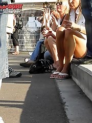 12 pictures - Keeping legs stretched on upskirt cam in voyeur upskirt free photo gallery from UpskirtCollection.com