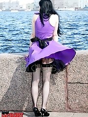 12 pictures - Up skirts of sexy looking gadgets in voyeur upskirt free photo gallery from UpskirtCollection.com