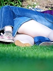 12 pictures - Girl in short skirt caught in street in voyeur upskirt free photo gallery from UpskirtCollection.com