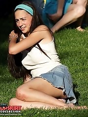 12 pictures - Voyeur closeups of jeans up skirts in voyeur upskirt free photo gallery from UpskirtCollection.com